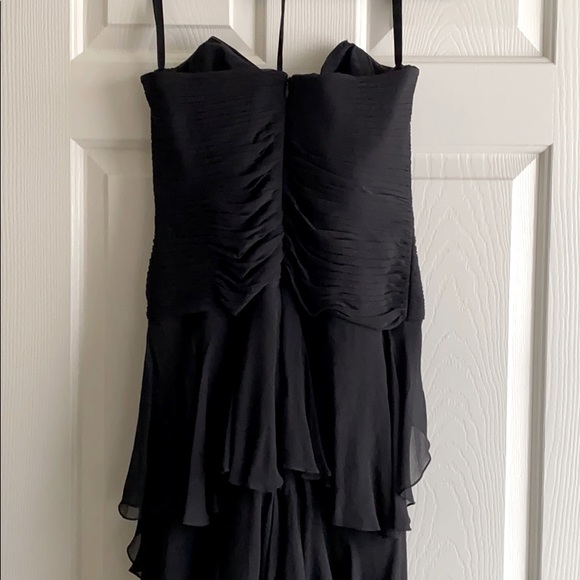 Strapless Dress Evening Gown Black Maxi Dress / Ruffle - Picture 6 of 14